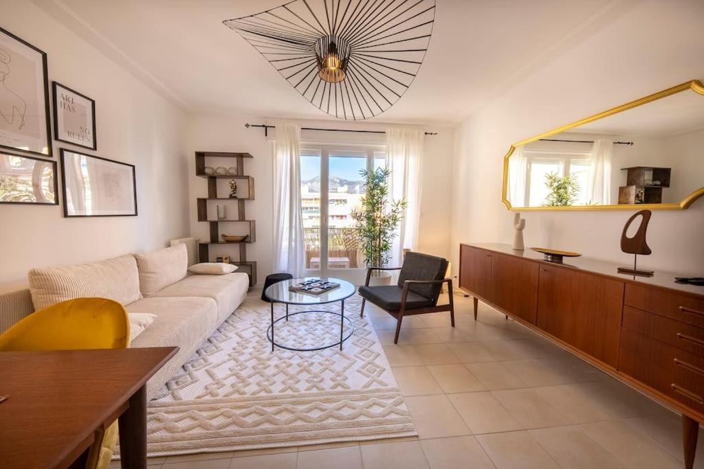 06B - Beautiful 2 Rooms With Terrace Sea View โรกบรูน-กัป-มาร์แต็ง ภายนอก รูปภาพ
